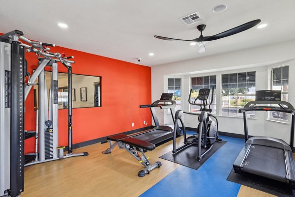 fitness center at The Del Rey Apartments 