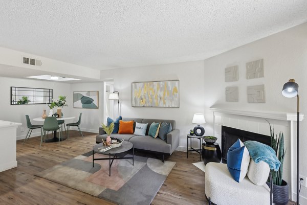 living room at The Del Rey Apartments 