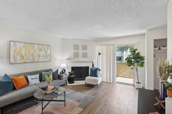 living room at The Del Rey Apartments 