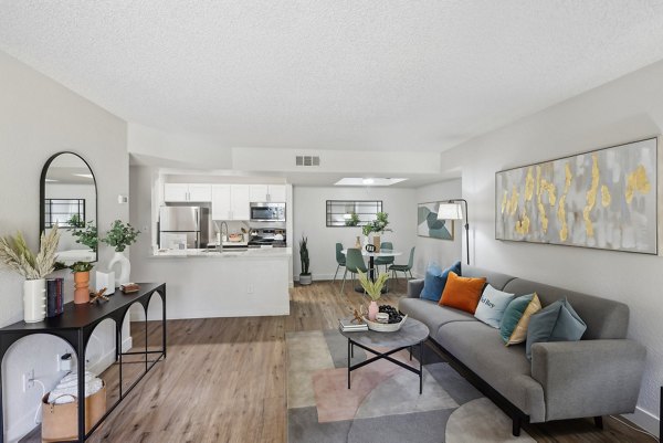 living room at The Del Rey Apartments 