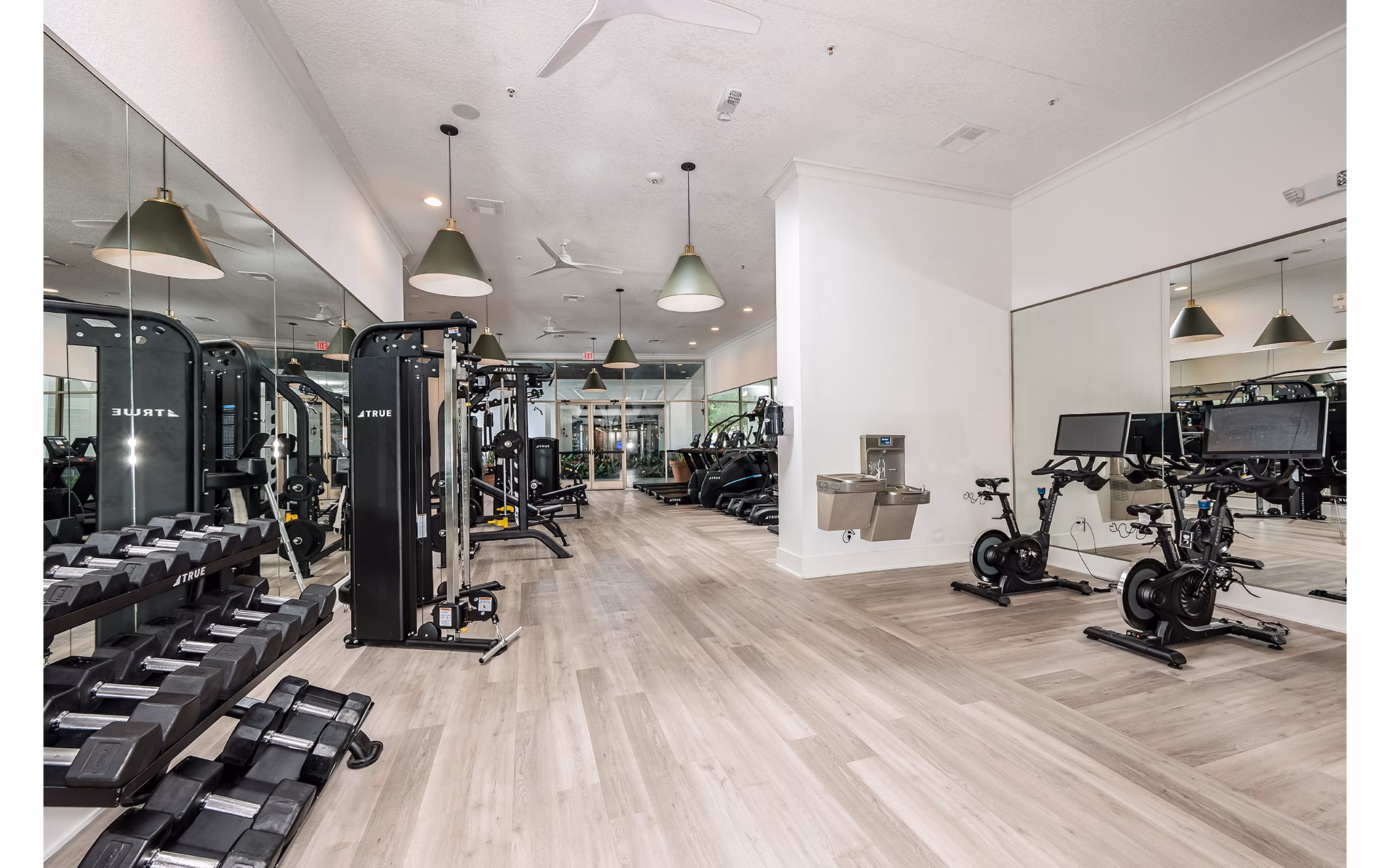 Fitness Center at The Village at Lake Lily Apartments
