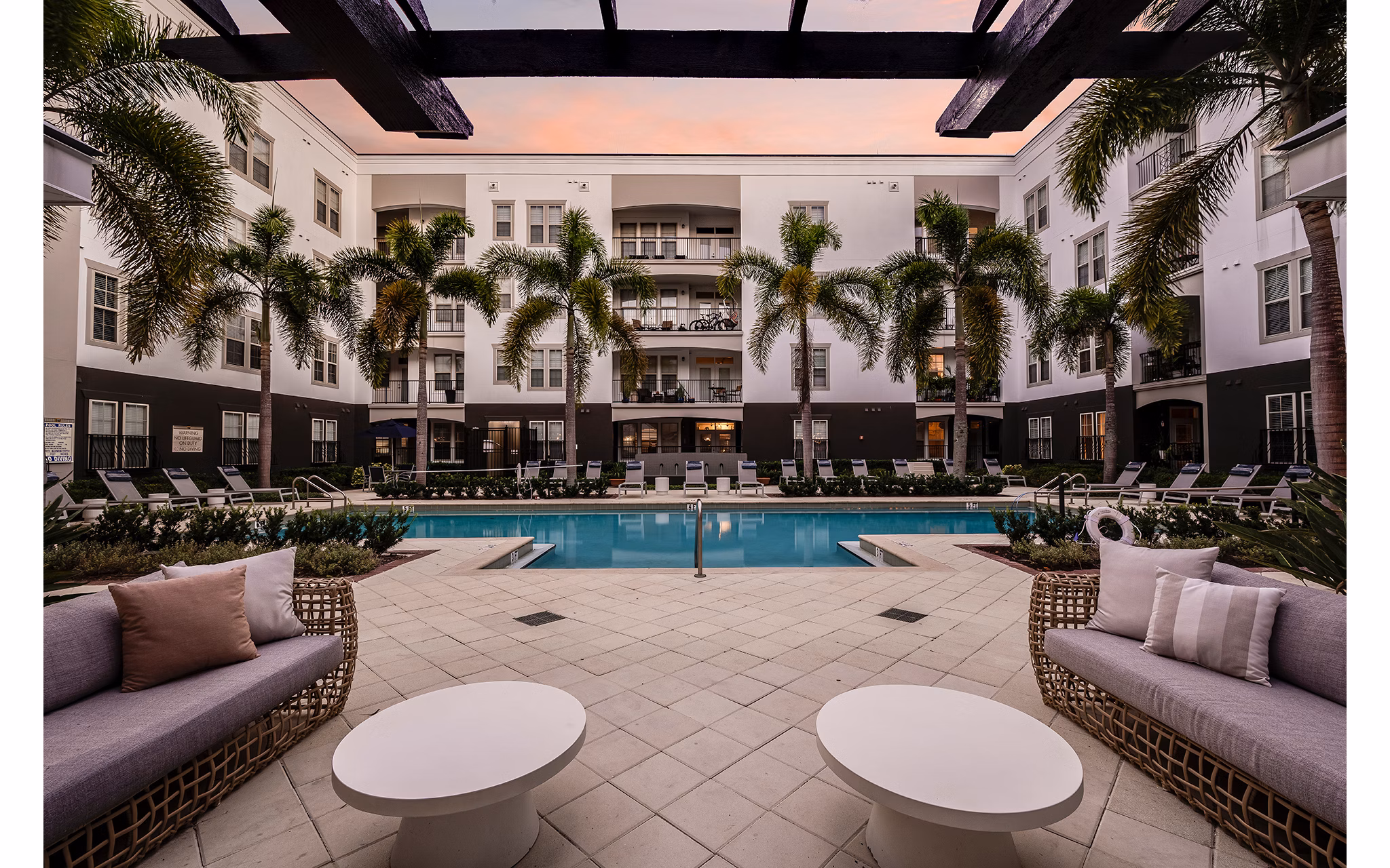 Patio at The Village at Lake Lily Apartments