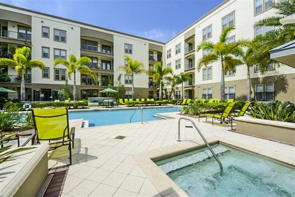 Relaxing hot tub at The Village at Lake Lily Apartments