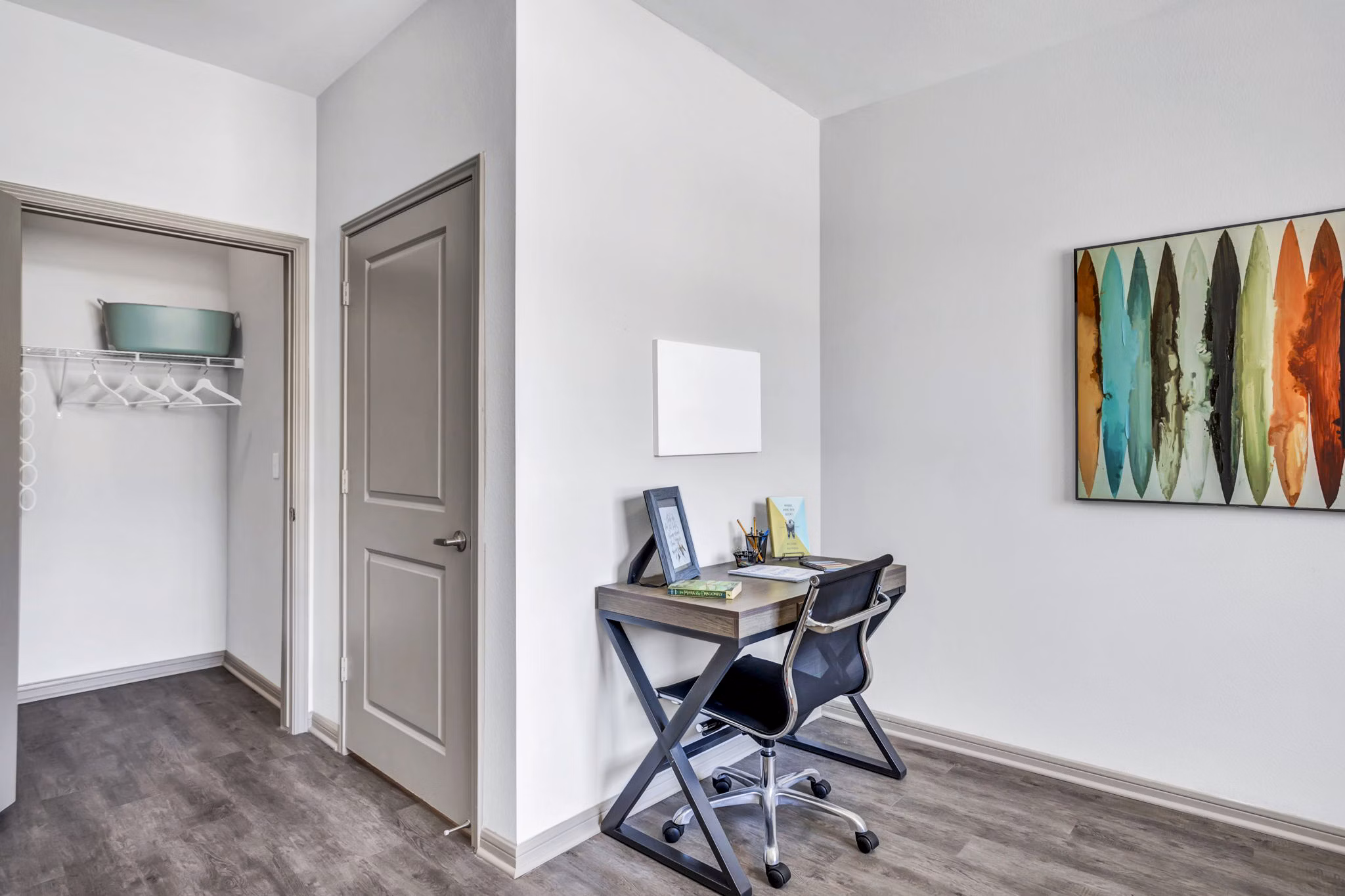 Cozy bedroom with modern furnishings at Haven at M Apartments, featuring luxury finishes and ample natural light in central location