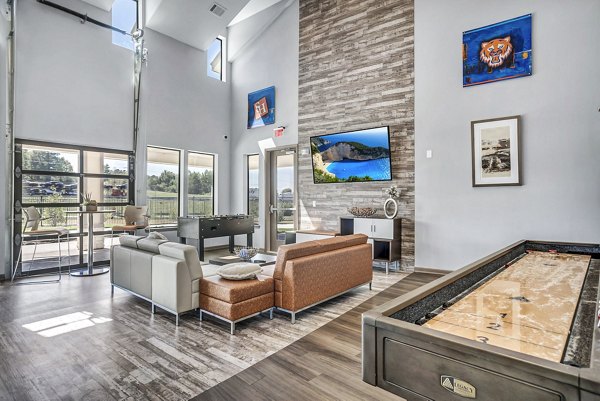 clubhouse game room at Haven at M Apartments
