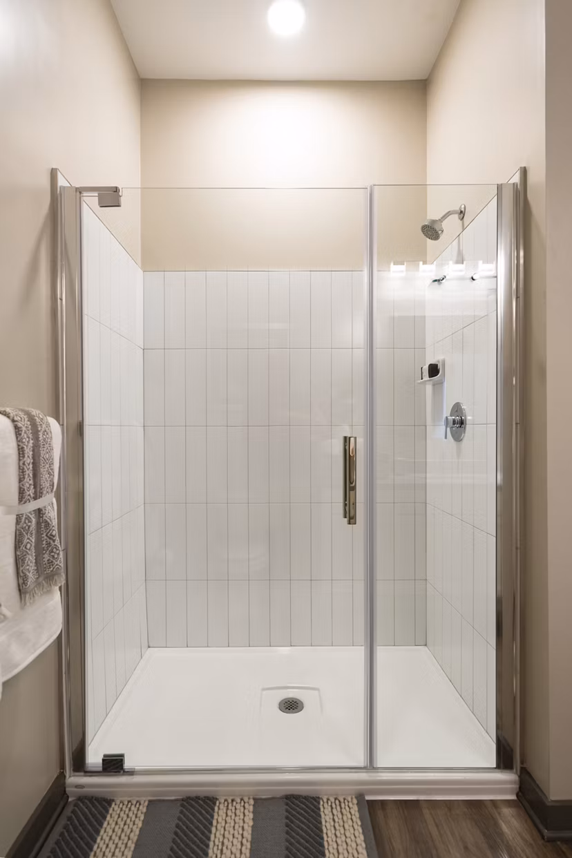 Spacious bathroom with elegant fixtures at Sterling at Stonecrest Apartments