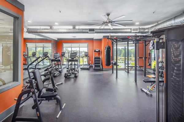 State-of-the-art fitness center featuring modern equipment at Sterling at Stonecrest Apartments