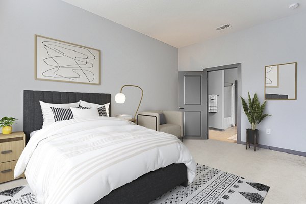 bedroom at 550 Northridge Apartments