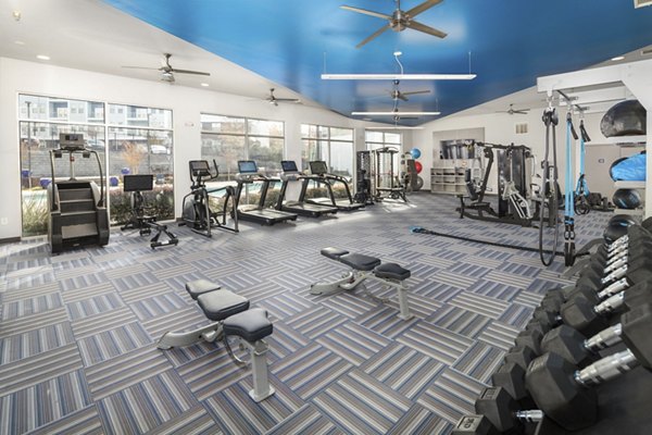 fitness center at 550 Northridge Apartments