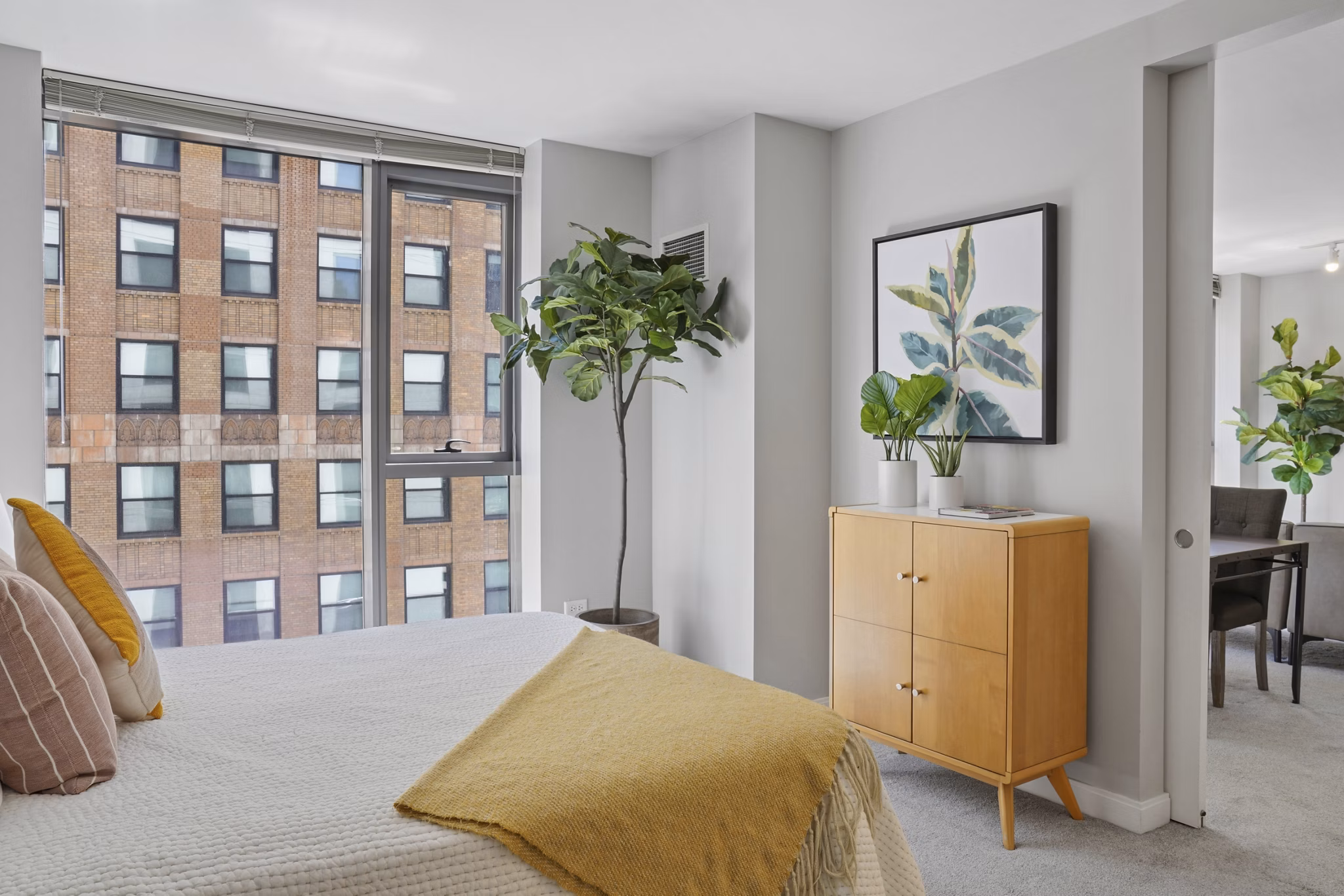 bedroom at Lake & Wells Apartments