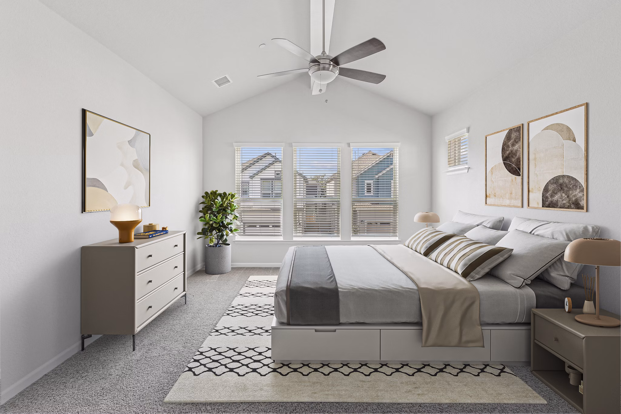 bedroom at The Oaks on Chisholm Trail Apartments