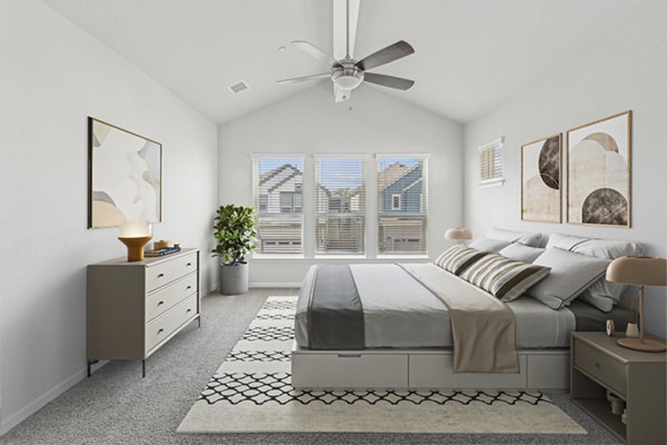 bedroom at The Oaks on Chisholm Trail Apartments