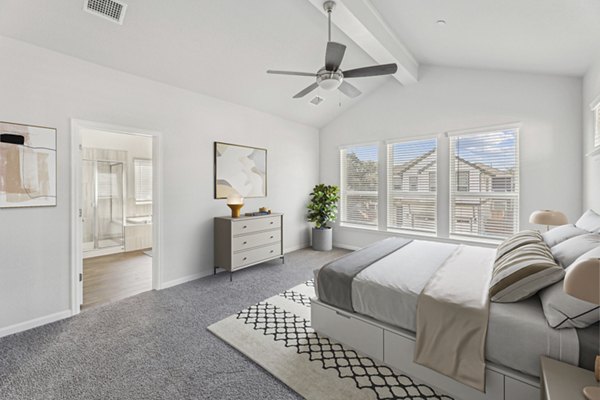 bedroom at The Oaks on Chisholm Trail Apartments