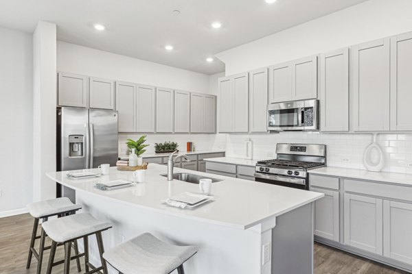 kitchen at The Oaks on Chisholm Trail Apartments