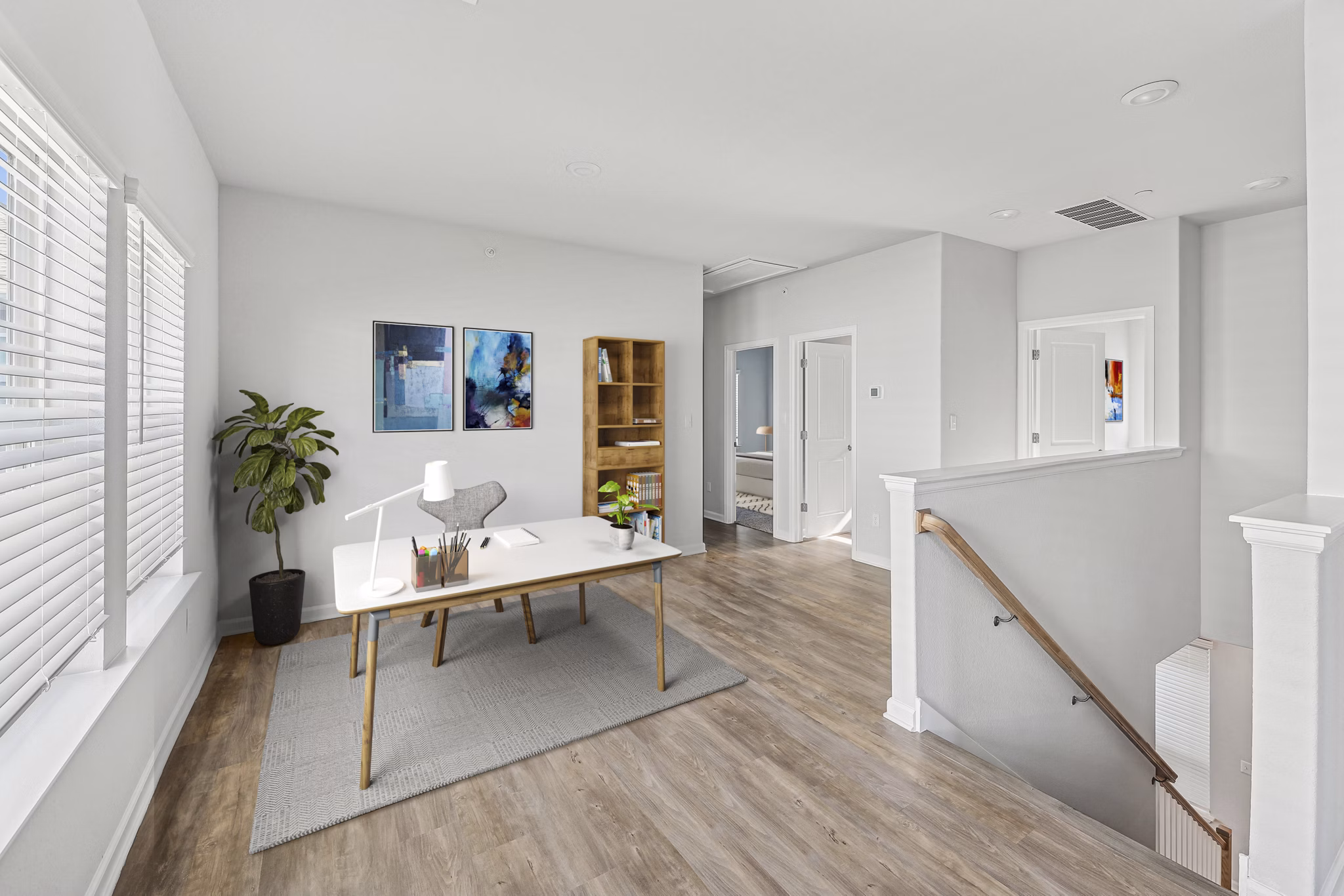 home office at The Oaks on Chisholm Trail Apartments