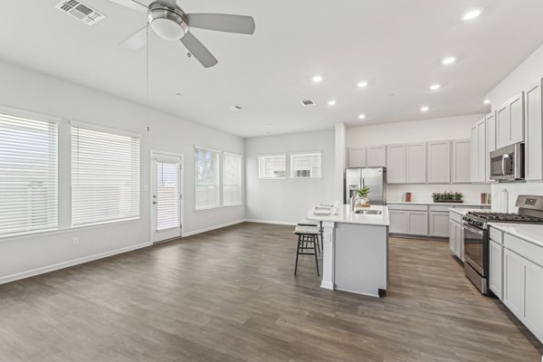 living room at The Oaks on Chisholm Trail Apartments