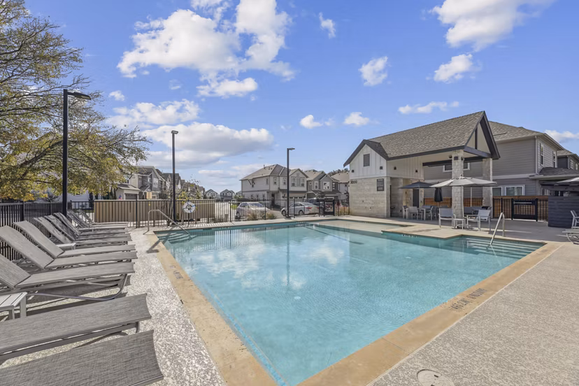 pool at The Oaks on Chisholm Trail Apartments