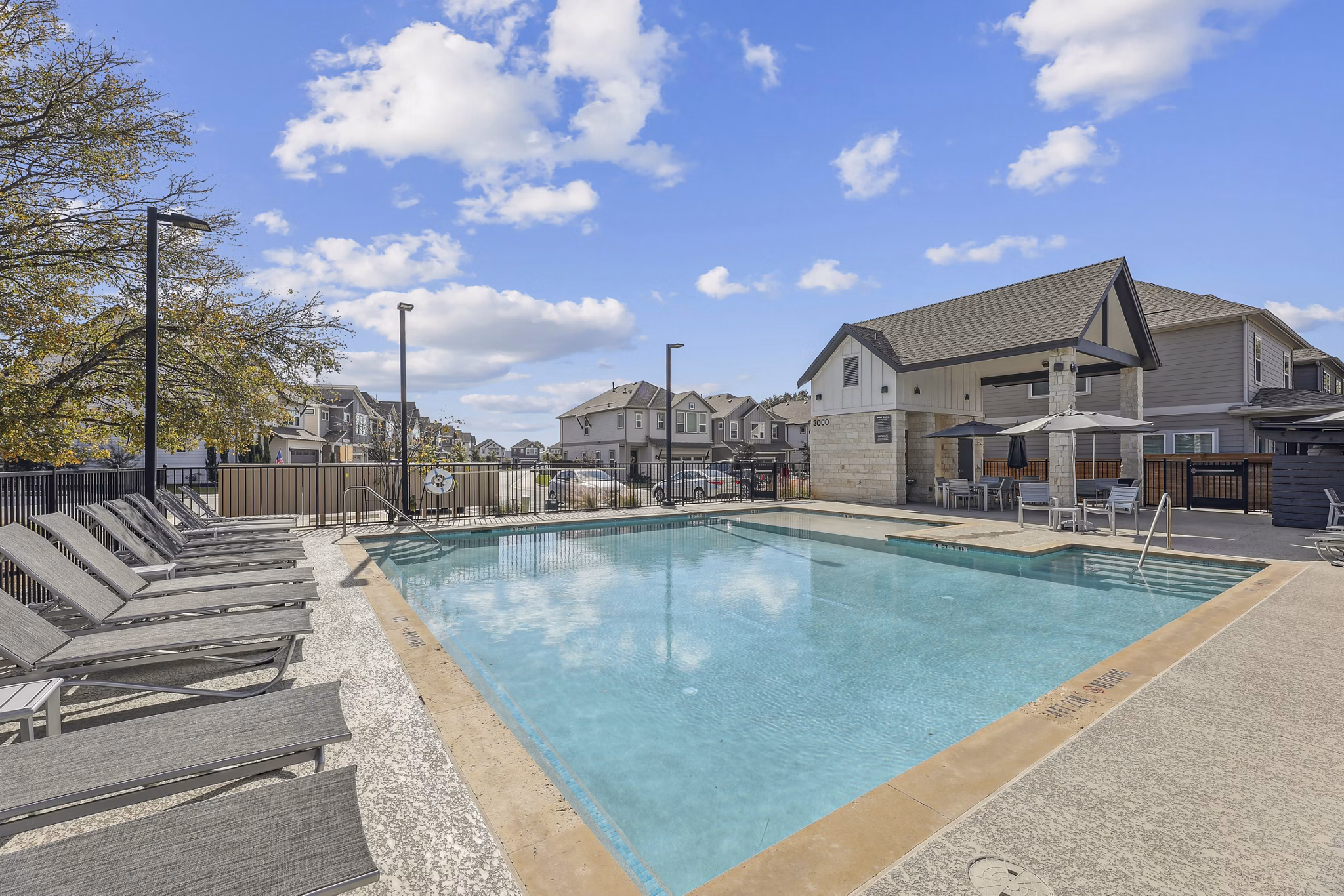 pool at The Oaks on Chisholm Trail Apartments