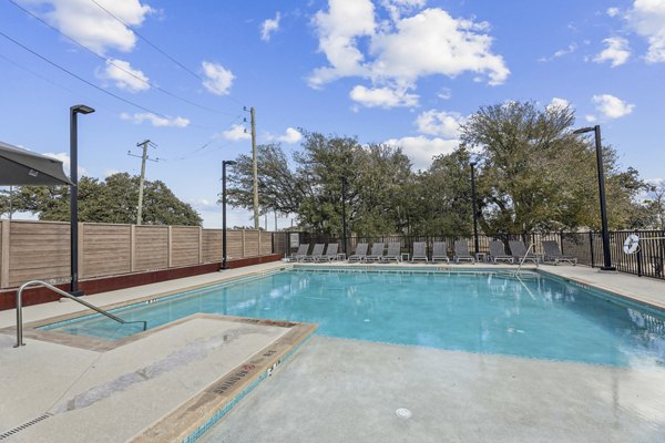 pool at The Oaks on Chisholm Trail Apartments