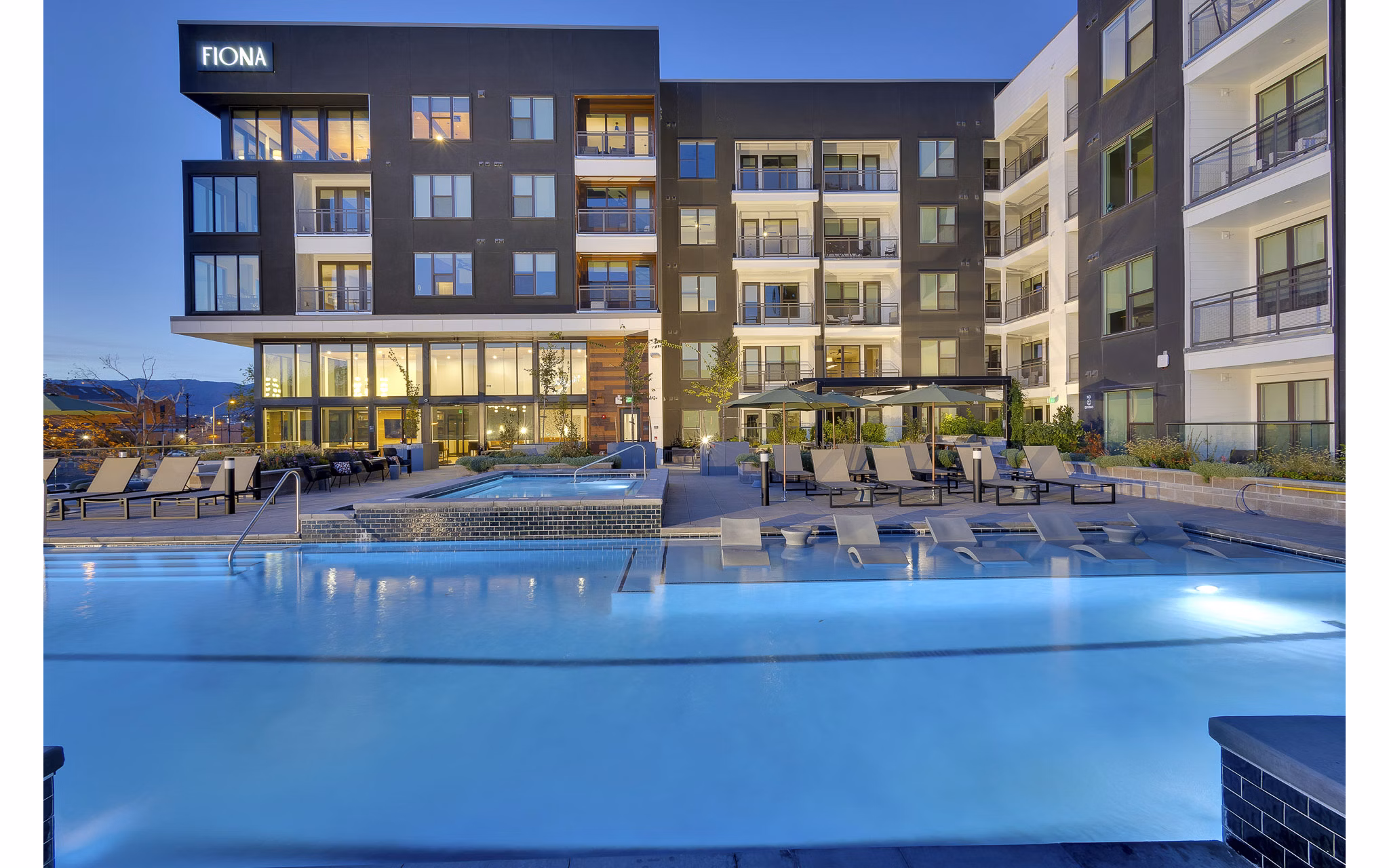 pool at Fiona Apartments
