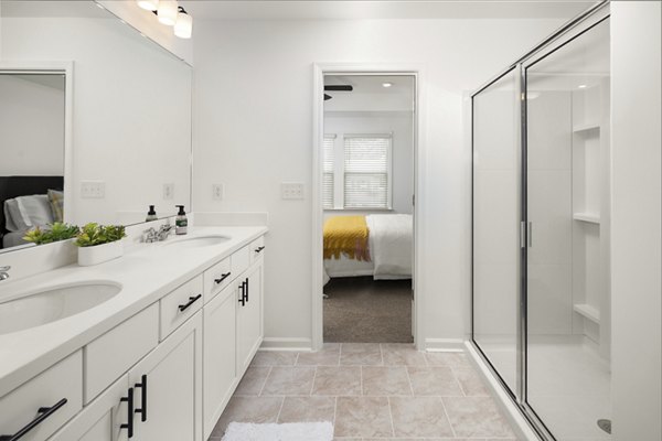 bathroom at Waverly Village Apartments