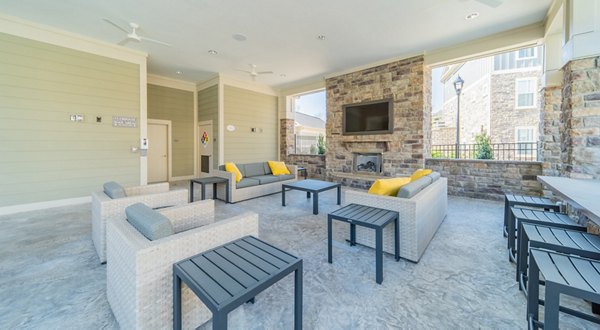 fire pit at Coddle Creek Apartments