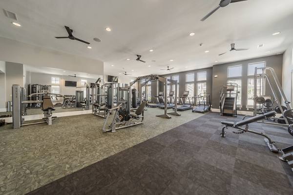 fitness center at Pringle Square Apartments