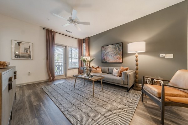 living room at Pringle Square Apartments