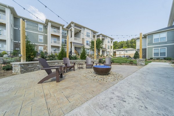 fire pit at Pringle Square Apartments