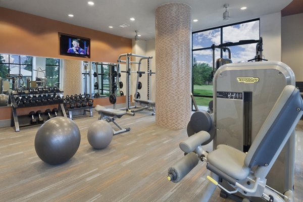 fitness center at Echo Apartments