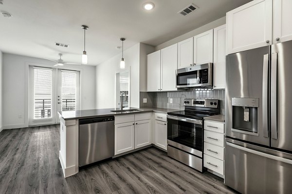 kitchen at Crosstown Apartments