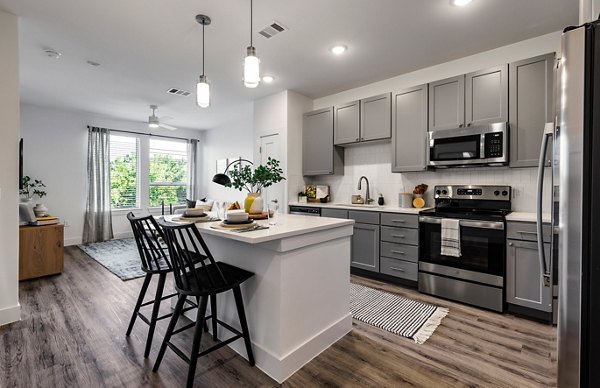 kitchen at Crosstown Apartments