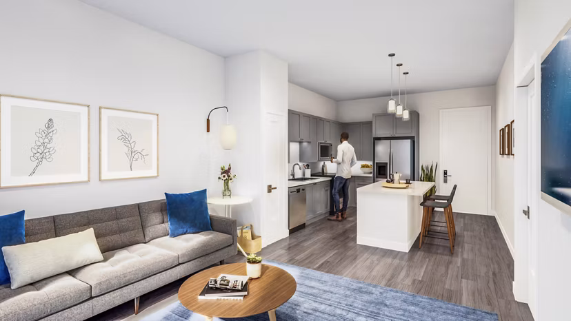 rendering at Crosstown Apartments