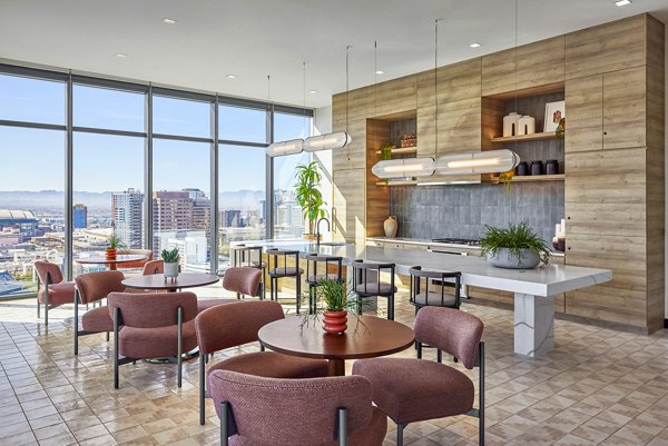 Modern clubhouse with sleek interiors at Skye on 6th Apartments, Phoenix