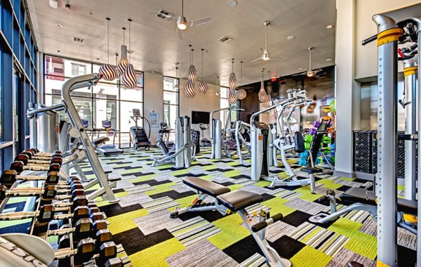 State-of-the-art fitness center with modern equipment at Constellation Apartments, offering luxury living experiences