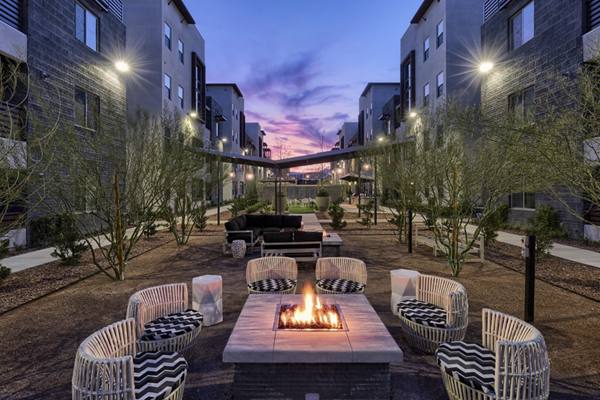 fire pit at Constellation Apartments
