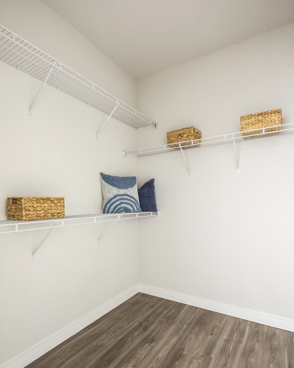 bedroom closet at Prose District West Apartments