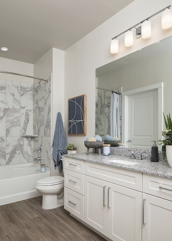 bathroom at Prose District West Apartments