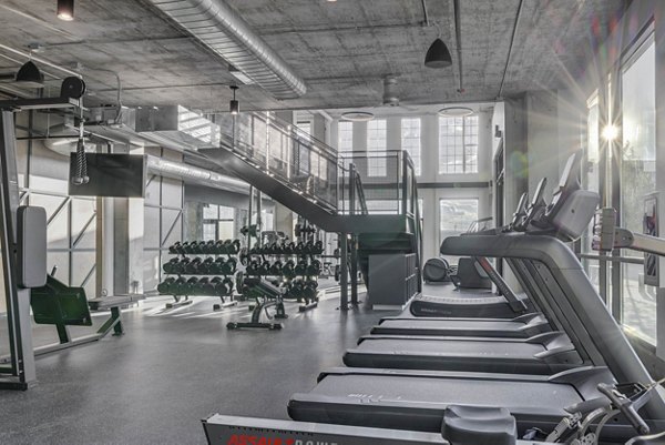 State-of-the-art fitness center with modern equipment at Bowers Apartments