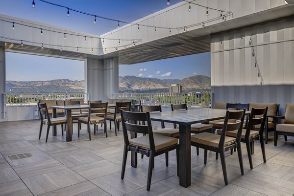 rooftop deck at Bowers Apartments