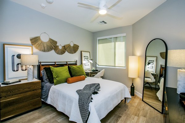 bedroom at Tanager Echo Apartments