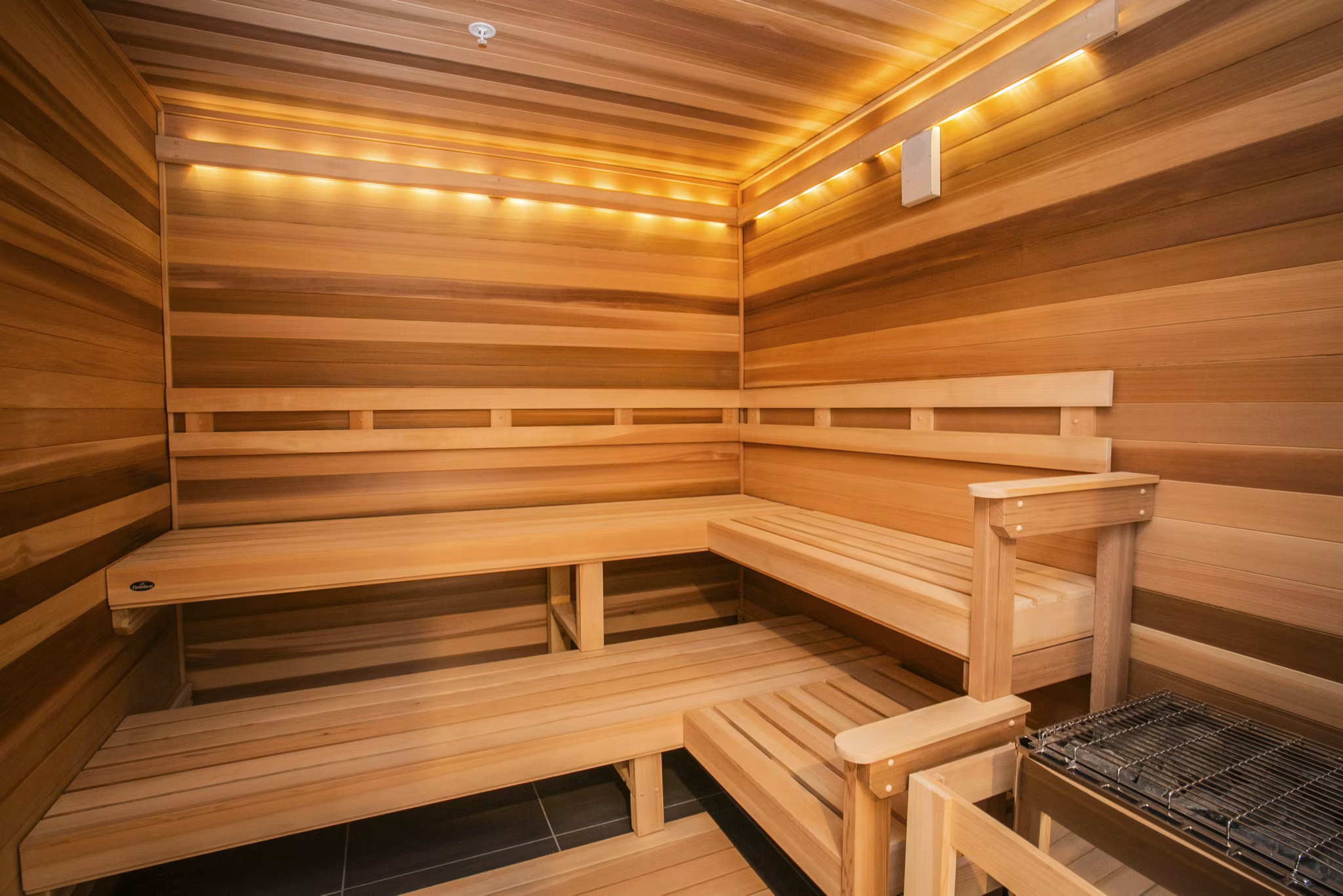Tanager Echo Apartments: Relaxing sauna in luxury apartment community