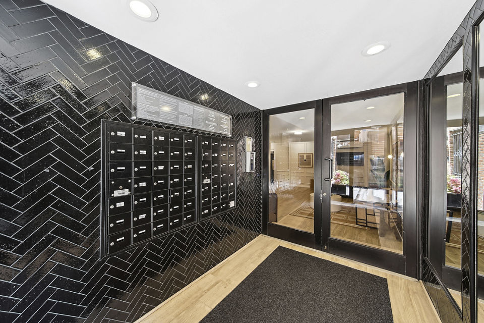 mail room at 51 Irving Apartments