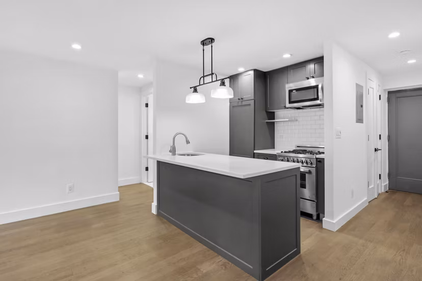 kitchen at 51 Irving Apartments