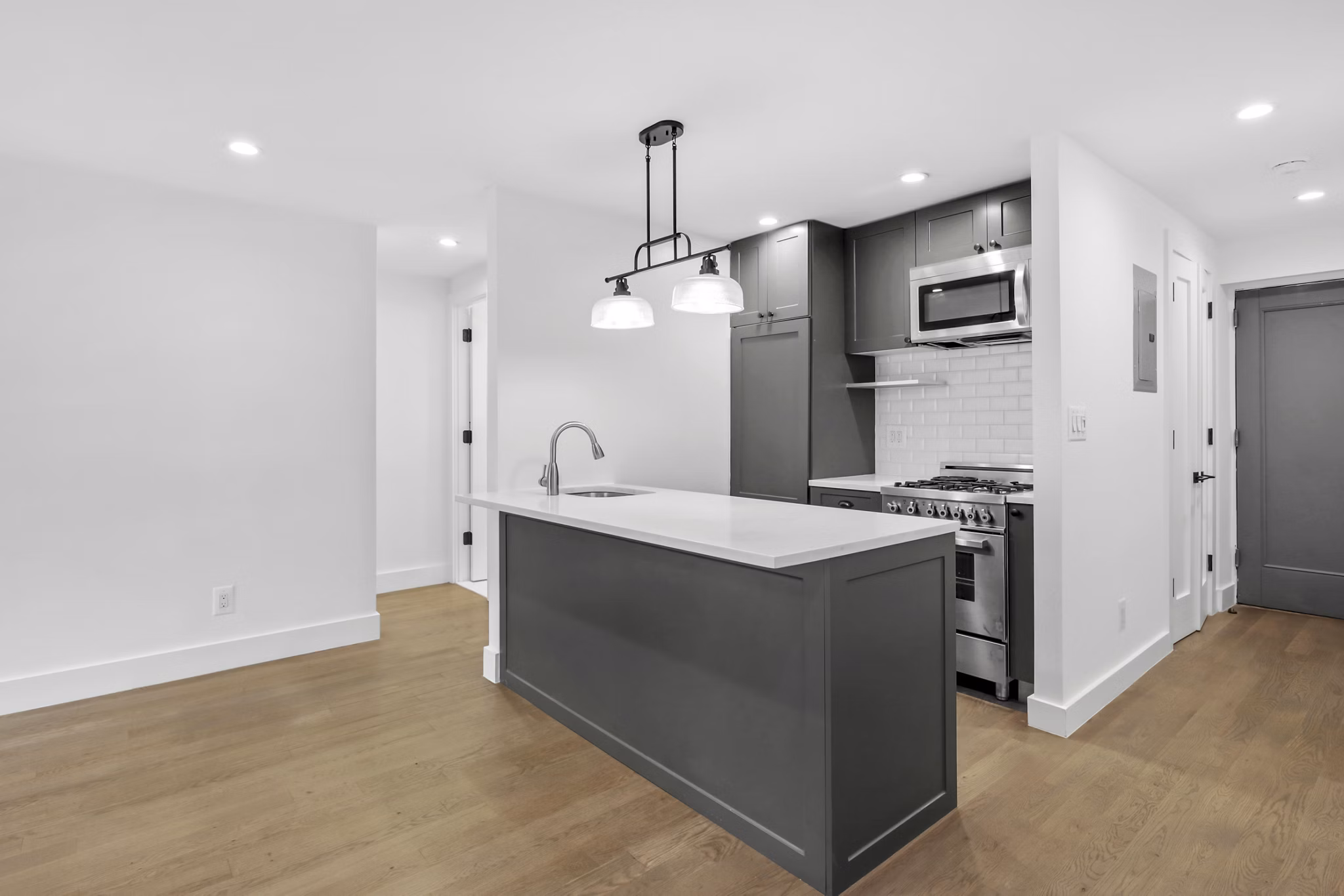 kitchen at 51 Irving Apartments