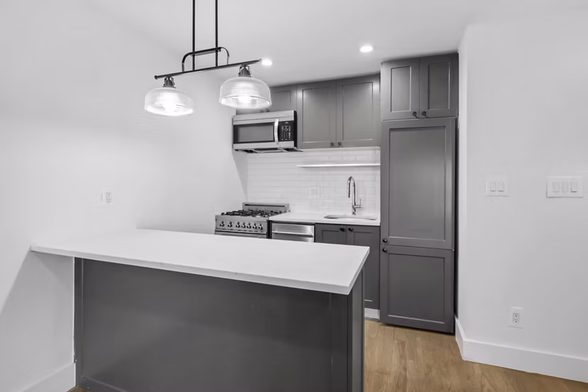 kitchen at 51 Irving Apartments