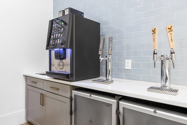 Luxurious clubhouse with modern design at The Avenues at Verdier Pointe Apartments offering vibrant community spaces