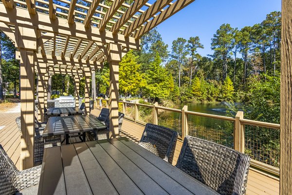 Grill area on patio at The Avenues at Verdier Pointe Apartments, perfect for outdoor dining and gatherings