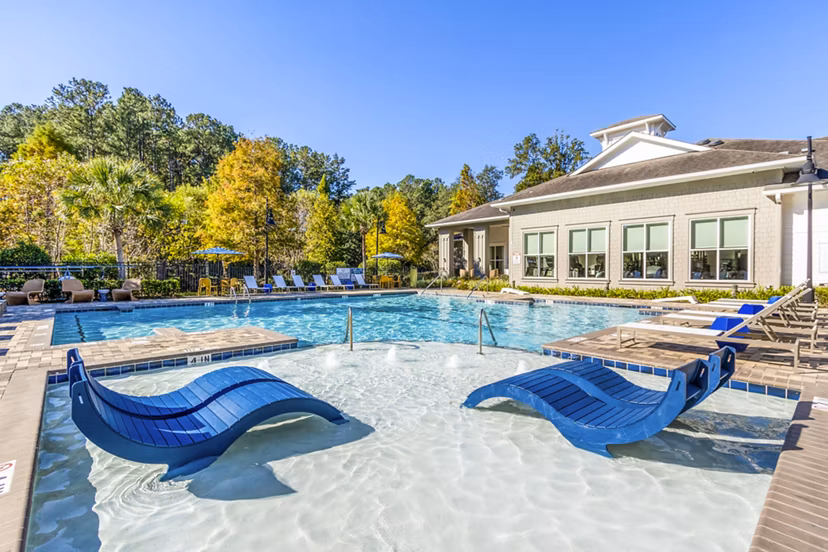 Resort-style pool at The Avenues at Verdier Pointe Apartments