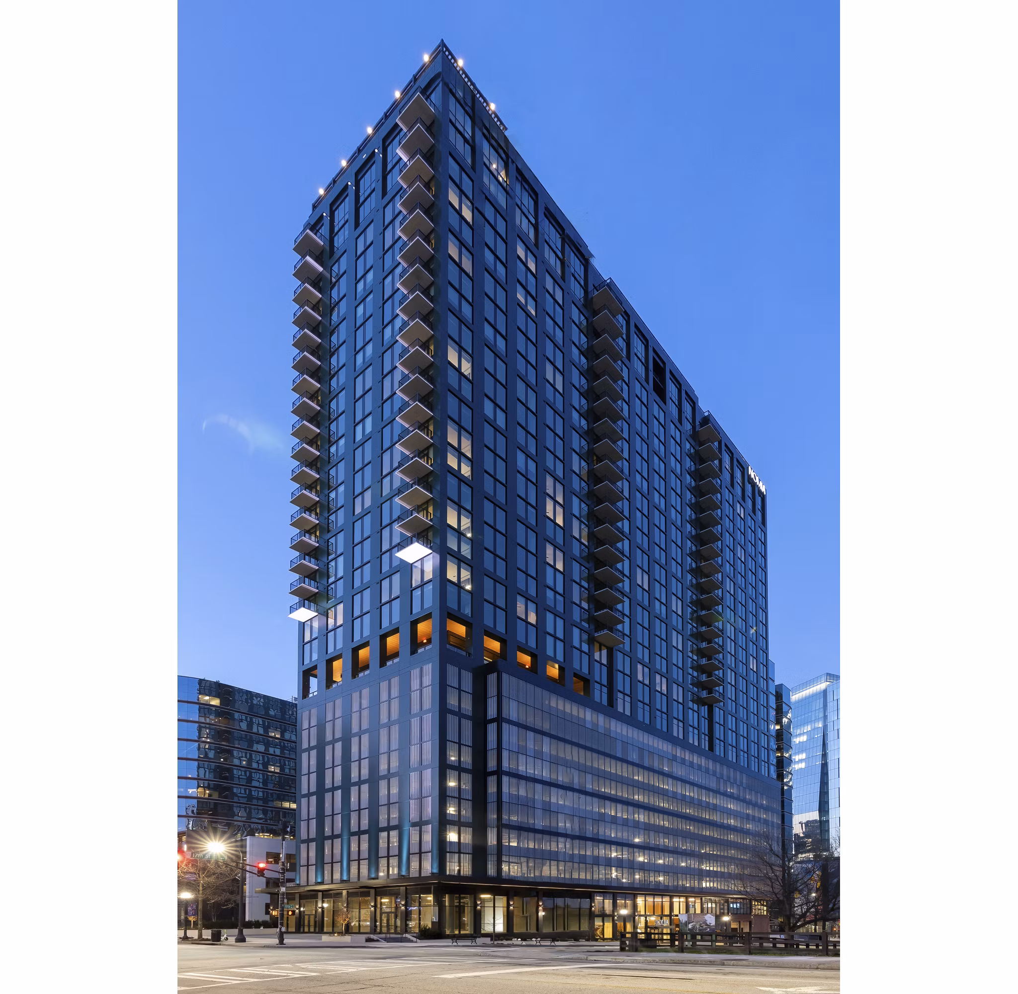 Nomia Apartments: Contemporary building in vibrant downtown neighborhood
